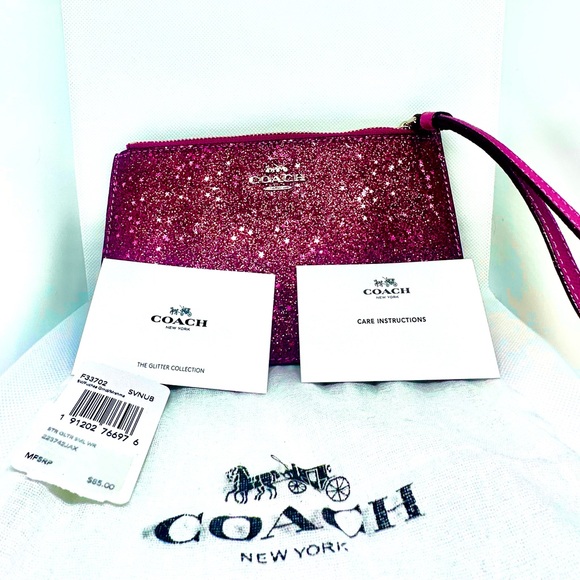 NWT COACH LARGE HOT PINK WRISTLET - Picture 6 of 9